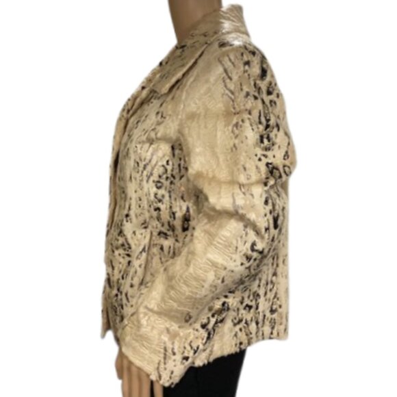 Erin London Textured Leopard Print Blazer - Picture 4 of 7